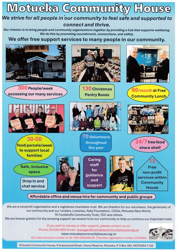 A quick summary of what Motueka Community House does